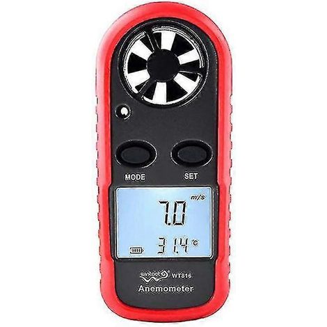 Anémomètre numérique portable WT816, mesure de la vitesse du vent en échelle de Beaufort (30 m/s). (1/3)