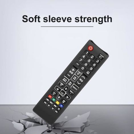 Couleur rouge Étui en Silicone pour télécommande de télévision, housse antidérapante, antichoc, lavable, pour Samsung BN59 AA59 (1/4)