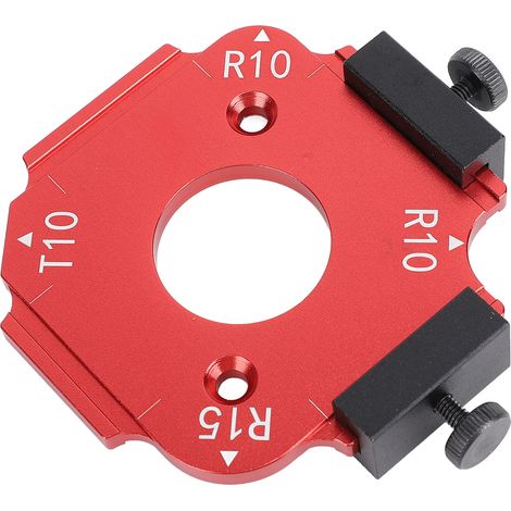 Gabarit de rayon d'angle arrondi pour table de défonceuse, outil de découpe d'arcs pour planches en bois, jauge RT R10 T10 R15 (1/5)