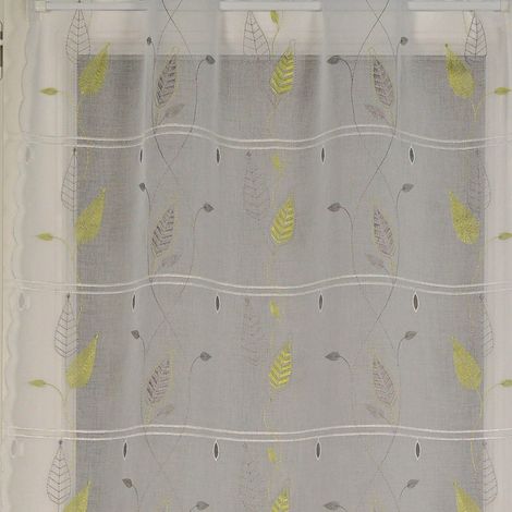 Modulable brodé esprit nature Vert 90x220 cm