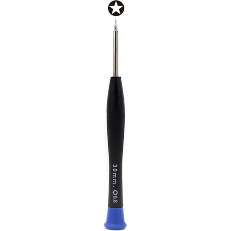 Tournevis cinq étoiles JF-614 0.8 pour outils de réparation métal et plastique (1/5)