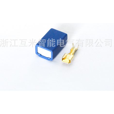 6.3 Ceramic 1-hole blue sheath 1P H1 lamp holder plug 6.3 Ceramic H1-2A straight plug. (1/3)