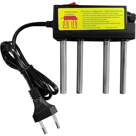 Elektrolysegerät, Elektrolyseur, Testgeräte, Verunreinigungsmonitor, tragbares Wasserqualitätsmessgerät, EU-Stecker. (1/4)
