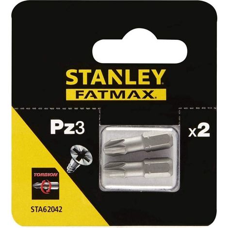 Punte per cacciavite Stanley torsion pz3 25 mm 2 pezzi