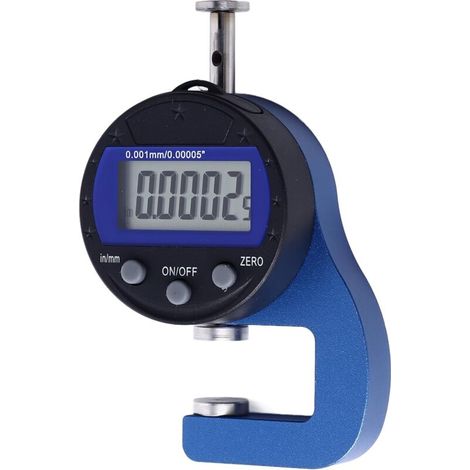Misuratore di spessore digitale, micrometro elettronico preciso con display LCD, risoluzione 0,001 mm, per misurazione dello spessore di carta, tubi e lamiere