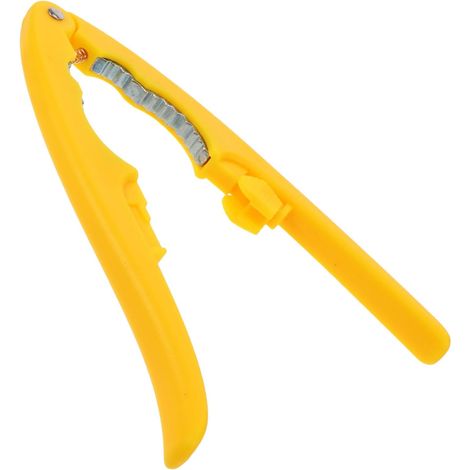 CCYKXA Multifunktionaler Nussknacker aus Zinklegierung, 19 cm, ergonomische Kastanienzange, gelb, robustes Werkzeug für Haushalt und Küche, rutschfester Griff (1/5)