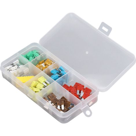 Kit 105 fusibles auto 5A-30A, assortiment lame mini en alliage de zinc, coloré, pour camion et voiture (1/5)