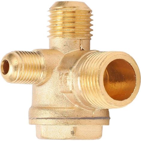 Clapet anti-retour en laiton, raccord fileté, accessoires pour pompe de compresseur d'air, 1/2 x 3/8 x 10 (1/4)