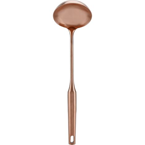 Louche en Acier Inoxydable Doré Rose, Grande Cuillère à Soupe, Spatule de Cuisine, Ustensile de Service (1/5)