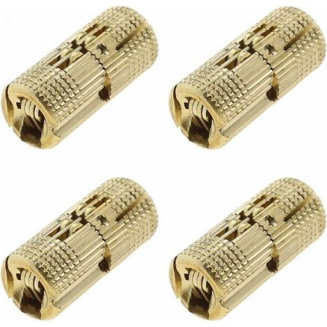 4pcs Brass Invisible Hidden Barrel Hinge 10mm for Jewelry Box Hardware Folding Table Cabinet Door Crafts Hardware Accessories (1/5)