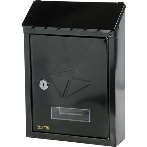 CASSETTA PER POSTA - NERA - PER ESTERNI MAURER - POSTALE LETTERE