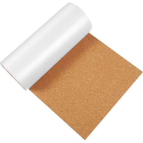 Panneaux de liège auto-adhésifs 60 x 30 cm en liège beige, tableau adhésif avec absorption sonore pour mémos dans chambres et bureaux d'étude (1/5)