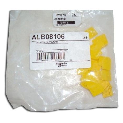 Sachet 24 volets jaunes pour coffret VDI (1/2)