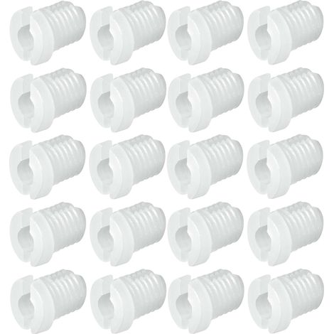 Cyclingcolors – Lot de 20 manchons d'écartement en plastique – Filetage intérieur M4 – Longueur 7,5mm – Pour trou de 5mm – Fixation meuble