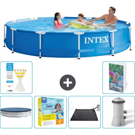 Frame Pool Rund - 366x76 cm - 7-teilig S60