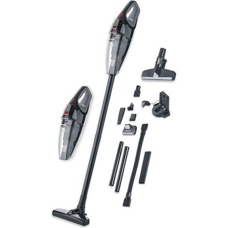 Aspiradora escoba sin cable Severin HV7147 2 en 1 Negro Gris Rojo 650 ml