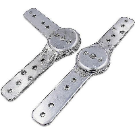 Lot de 2 charnières pour canapé-lit pliant, articulation réglable sur 5 positions, pour accoudoirs, appui-tête et dossier. Quincaillerie pour meubles. (1/5)