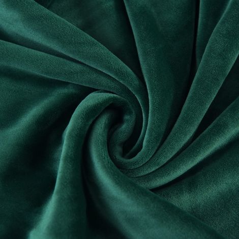Housse de chaise à dossier étroit, en velours épais vert bouteille (1/5)
