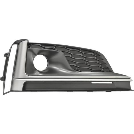 Grille de pare-choc avant droite noire grise argent avec trou anti-brouillard Audi A4 5 B9 phase 1 2015-2019