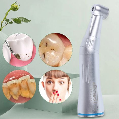 Dental Internal Inner Water Spray Low Speed Contra Angle Handpiece 18000-21000 RPM