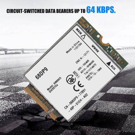 NGff M.2 EM8805 3G/4G WWAN DW5570E DC-HSPA+ HSPA+ HSDPA HSUPA WCDMA Netzwerkkartenmodul (1/5)