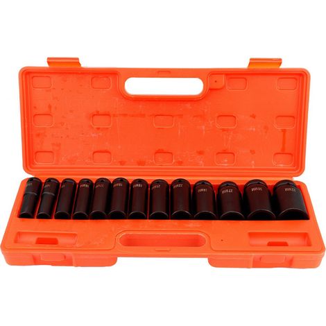 13 pièces clé à chocs à douille profonde 1/2 pouce 13-32mm pour atelier garage (1/5)