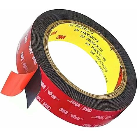 VURAHOME - 3M VHB 5952 Ruban Adhésif Double Face Extra Fort, Adhésif Puissant de Montage pour Intérieur Extérieur, Étanche, Résistance aux Hautes Températures(10mm 33m) (1/5)