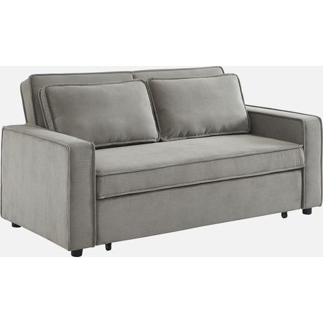 Sofá cama de pana, 2 plazas