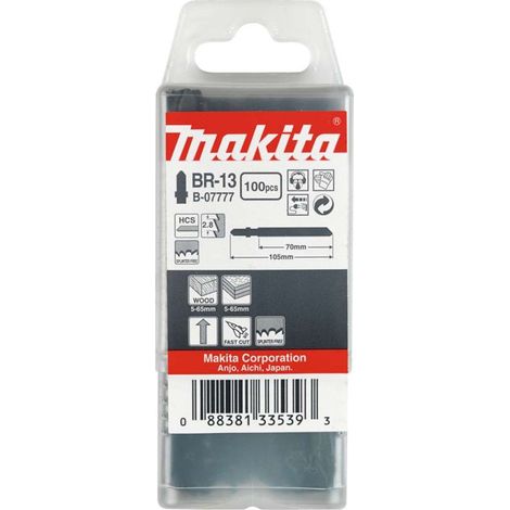Makita Lama per seghetto alternativo speciale BR-13 - 64 mm - 9 - HCS - 100 pz.