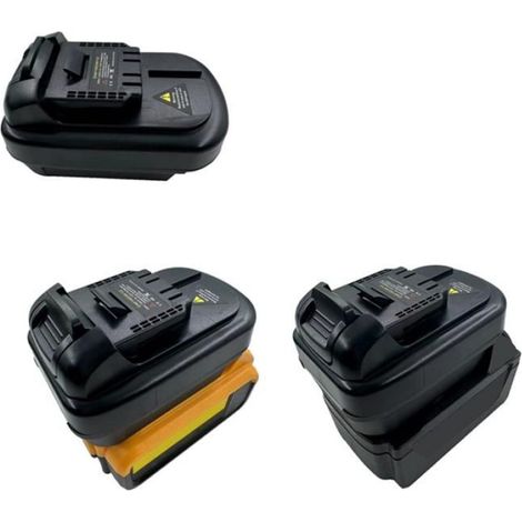 Adaptateur de Batterie DM18DW12 Convertit pour / 18 V 20 V Batterie au Lithium en Outil de Batterie de Remplacement pour 12 V Noir (1/5)