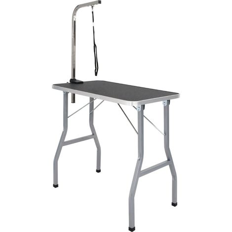 Mesa de baño para perros, gatos y mascotas ajustable 1 lazo vidaXL