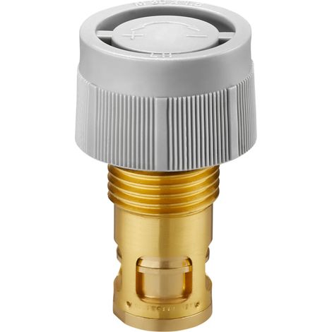 OVENTROP Ventileinsatz GHQ mit Q-Tech für Kompaktheizkörper, 10-170 l/h, G 1/2 AG, M 30 x 1,5, mit stirnseitiger Sitzabdichtung, 1019080