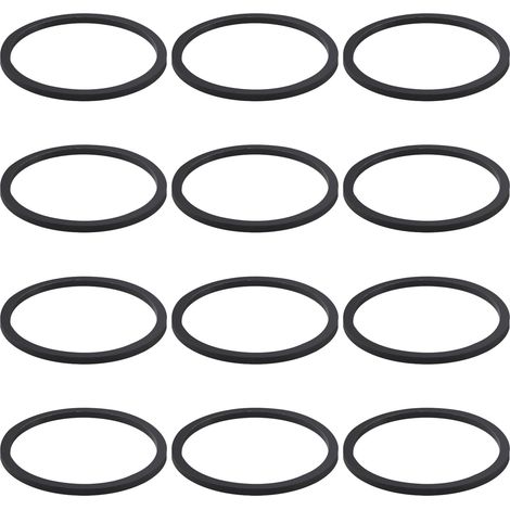 12 Pièces 45x39x2 mm Plats Joint D'écoulement de lavabo, Rondelles en Silicone pour Plomberie, Joints pour Siphon, pour Tuyau de Vidange de Cuisine (1/4)