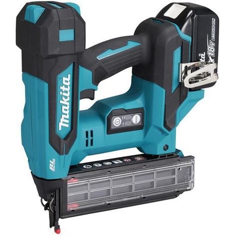 Makita Akku-Stauchkopfnagler DBN501RTJ, 50 mm 18V, 2x 5,0 Ah und Ladegerät im MAKPAC (1/2)