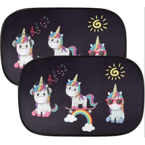 Pare Soleil Voiture Bébé Enfant,Pare Brise Vitres Latérales Auto Adhésifs Facile à Poser,Pare-Soleil Auto-Adhésifs pour Fenêtre Latérale de Voiture Protection UV,50x30cm(Motif) (1/5)