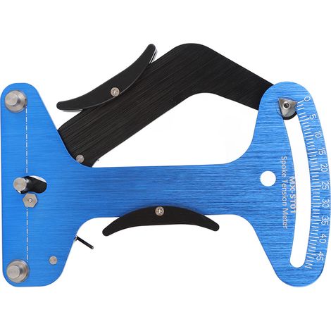 Tensiomètre de rayons de vélo, échelle réglable et précise, outil de vérification des rayons de roue en alliage d'aluminium pour le calibrage des jantes de vélo (1/5)