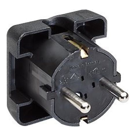Bachmann 911170 Schutzkontakt-Flachstecker 250 V Schwarz