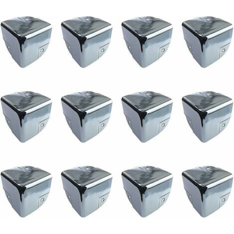 Protection de Meubles Protections d'Angle en Métal Protection d'Angle de Table 12 Pièces Supports de Protection d'Angle de Bord en Métal Protecteurs d'Angle pour Tables et Meubles Pointus (1/5)
