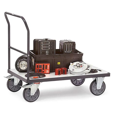 Carrello ESD con schienale di spinta - Carico max 500 kg - 9500