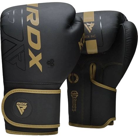 RDX F6 Boxhandschuhe 16OZ Schwarz/Gold (1/5)