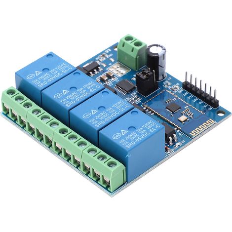 Module Bluetooth 4 canaux pour téléphone Android, contrôle à distance domotique, relais sans fil pour maison intelligente (1/5)