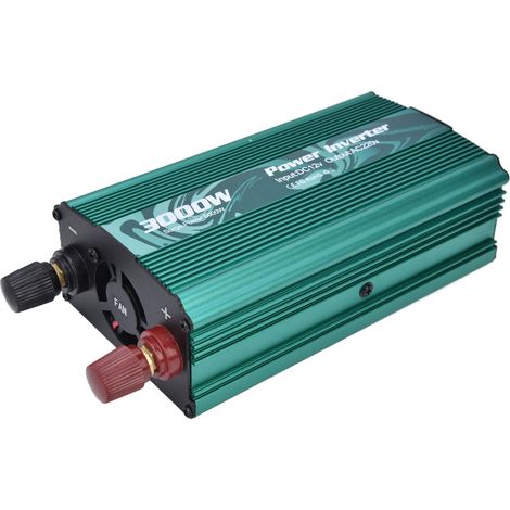 Convertisseur de puissance intelligent à onde sinusoïdale modifiée 3000 W, compatible avec les onduleurs, pour réfrigérateur et plaque à induction (DC12V vers AC220V). (1/5)