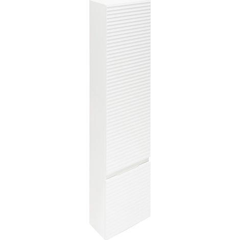 Naturel Hoher Badezimmerschrank Natural Savona 40,2x157x21,7 cm glänzend weiß (SAVONAV40BI)