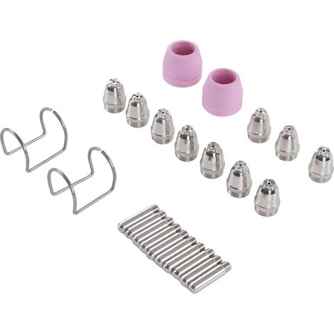 Kit 24 électrodes et buses pour torche plasma AG60/SG55, découpe à l'air, emballage bulle à préciser à la commande. (1/5)