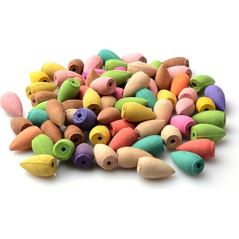 Luxuriöses Räucherstäbchen – Premium-Aromatherapie-Schwimmkuppel mit 6 Kegeln pro Packung, Ebenholz-Finish
