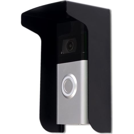 Protection Contre la Pluie pour Sonnette de Porte Anneau de Sonnette de Porte Couverture Anti-éblouissement Convient à la Plupart des sonnettes de Porte vidéo (pli intérieur) (1/5)