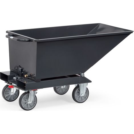 Muldenkipper Inh.250l L1359xB713xH780mm grau o.Ablasshahn FETRA (1/4)