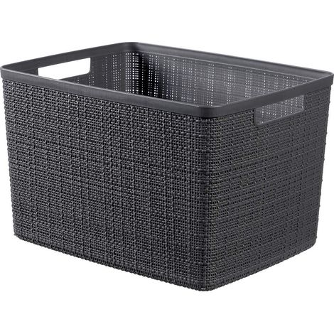 Cesto Curver Jute quadrato grigio 17l cm 28x28x27 h
