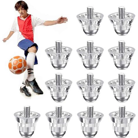 Crampons de football à visser, 12 crampons de rugby à tête métallique, crampons de rechange pour chaussures de football homme, crampons de pouce. (1/5)