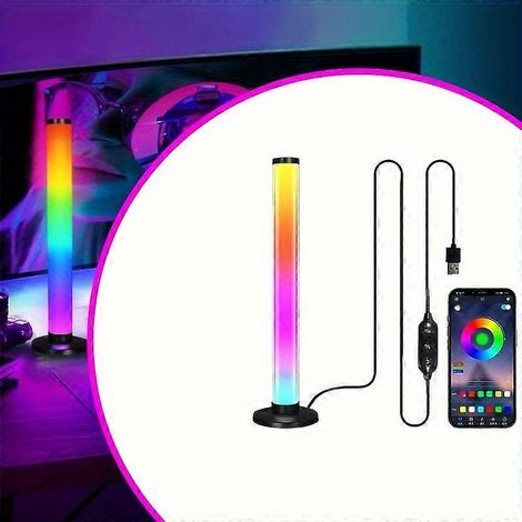 Intelligente LED-Leuchte mit Musiksynchronisation, App- und Fernbedienungssteuerung, stimmungsvolle Atmosphärenlampe mit Farbwechsel im Vollspektrum für TV-Hintergrundbeleuchtung, Partys, Spielzimmer, (1/5)